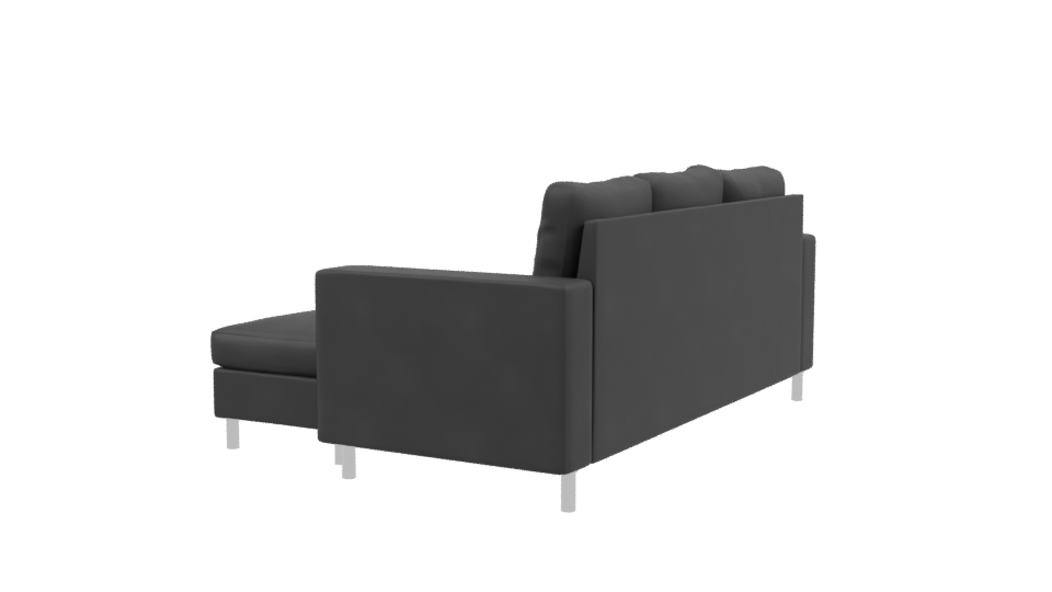 Stylish Modern L-Shaped Sofa 3D Model - Professional 3D Model Render 3