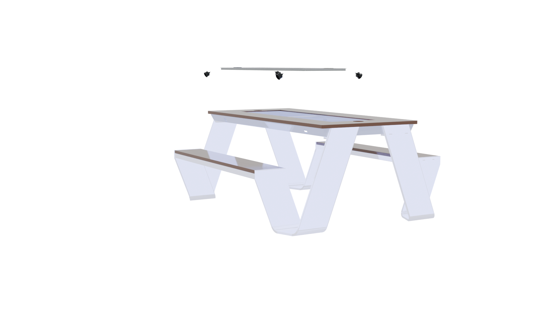 Stylish Modern Coffee Table 3D - Professional 3D Model Render 13