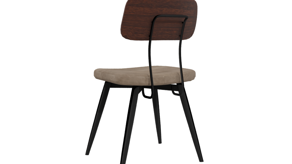 Stylish Modern Dining Chair 3D Model - Professional 3D Model Render 4