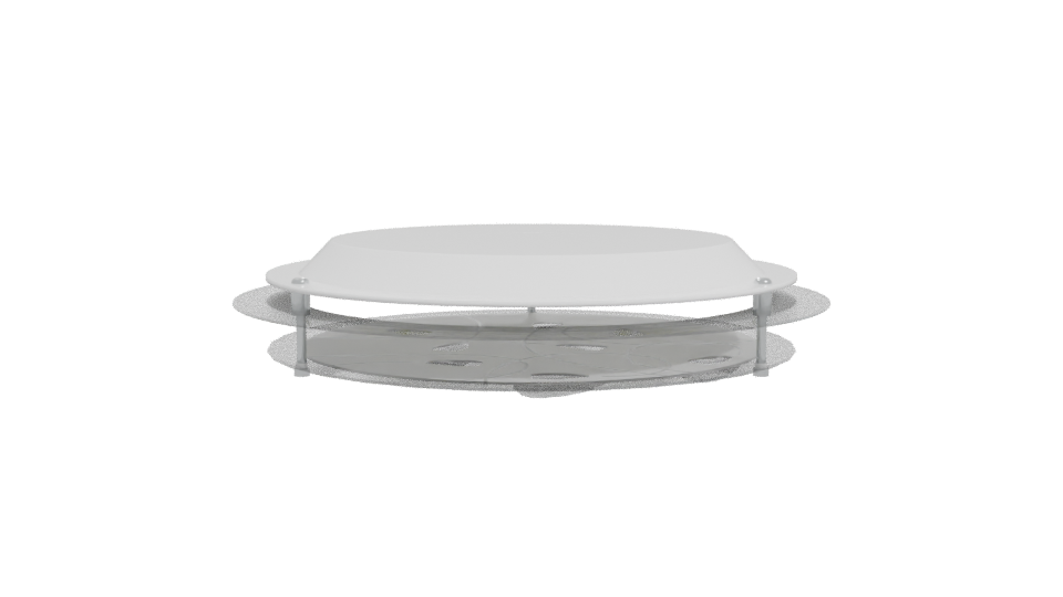 Modern Round Base Vent Cover - Professional 3D Model Render 11