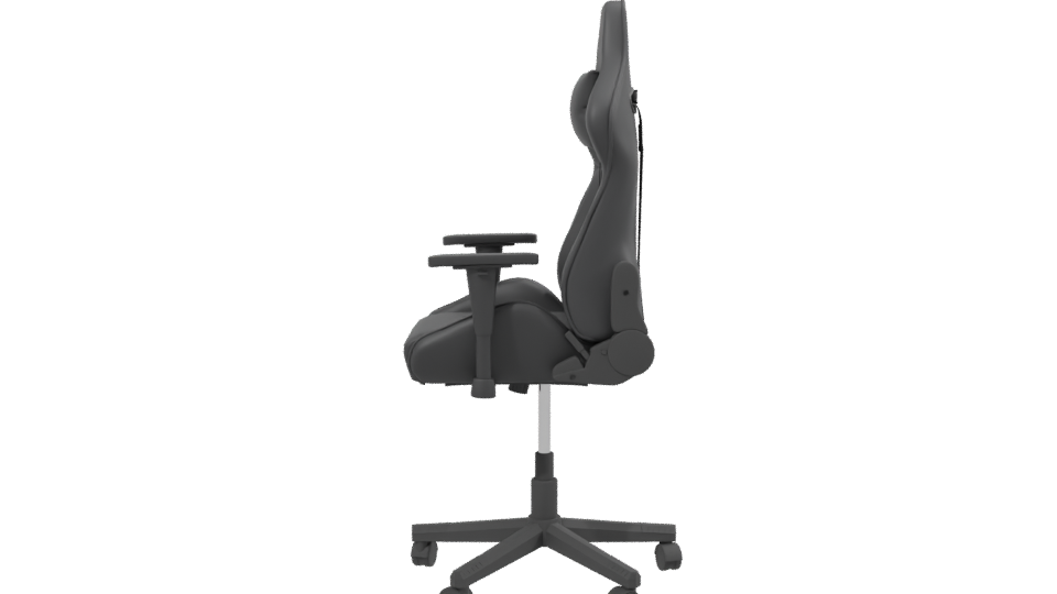 Gaming Chair Model with Green Accents - Professional 3D Model Render 2
