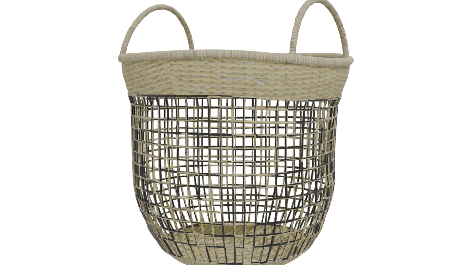 Stylish Woven Storage Basket 3D - Professional 3D Model Render 12