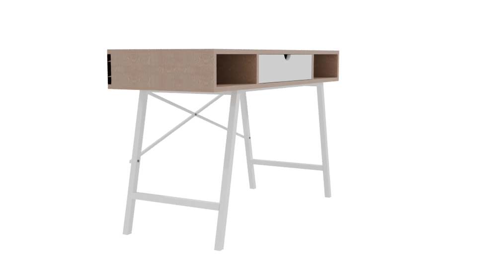 Stylish Minimalist Desk Model - Professional 3D Model Render 9