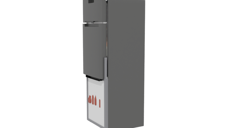 Sleek Refrigerator 3D Model - Professional 3D Model Render 13