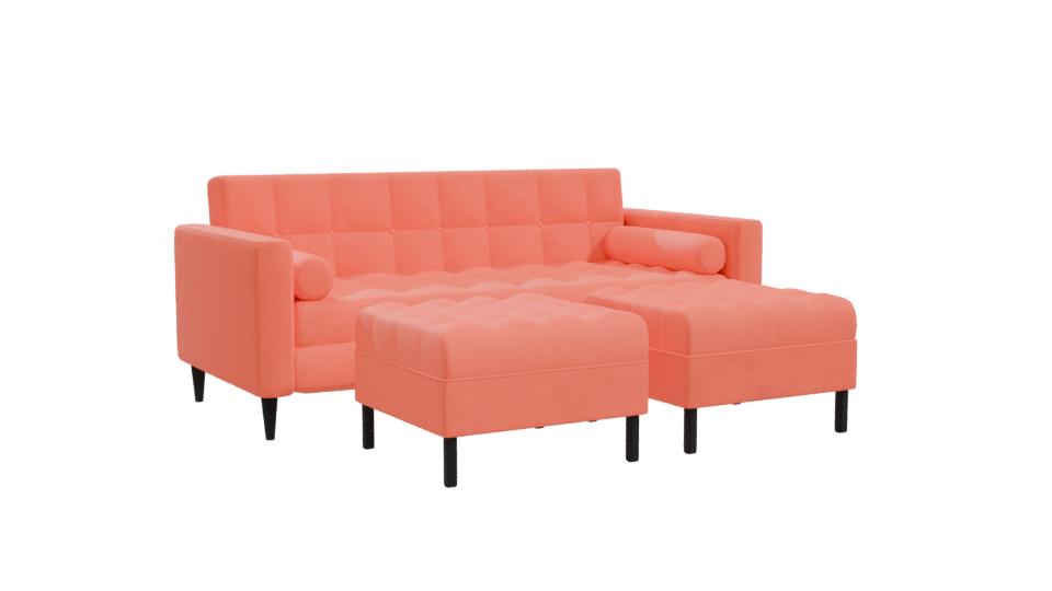 Stylish Modern Sofa Set 3D - Professional 3D Model Render 10