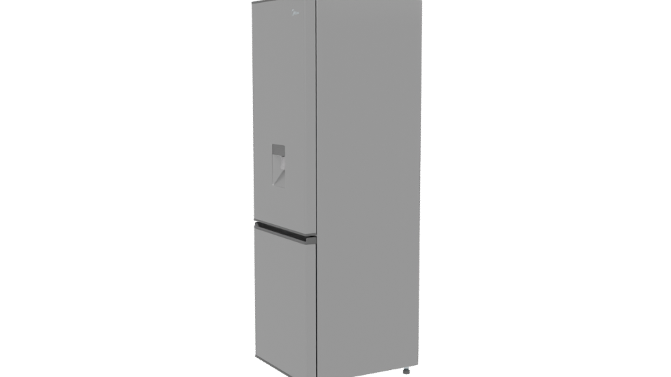 Elegant Stainless Steel Refrigerator 3D - Professional 3D Model Render 13