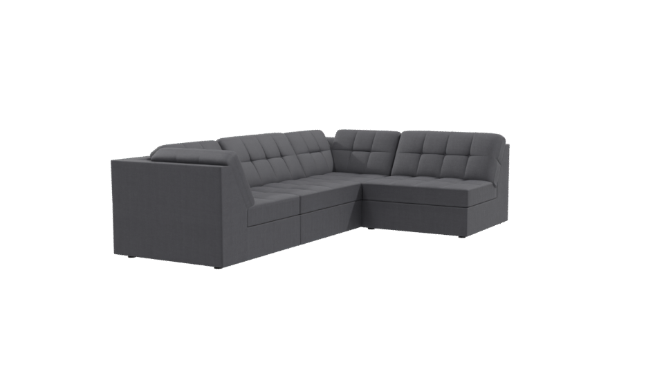 Stylish Modern Sectional Sofa 3D - Professional 3D Model Render 9