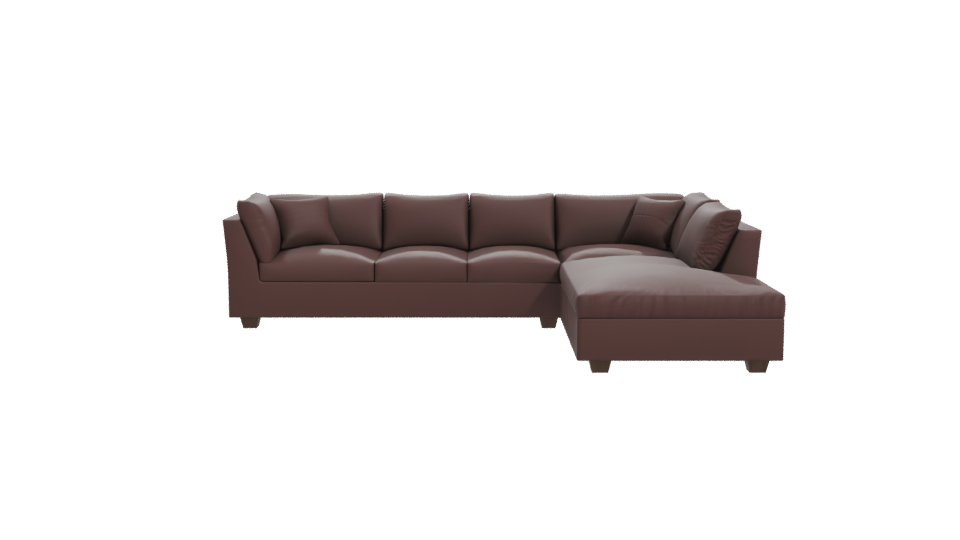 Modern L-Shape Sofa Model - Professional 3D Model Render 11