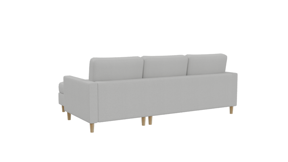 Stylish Modern Sectional Sofa 3D Model - Professional 3D Model Render 4