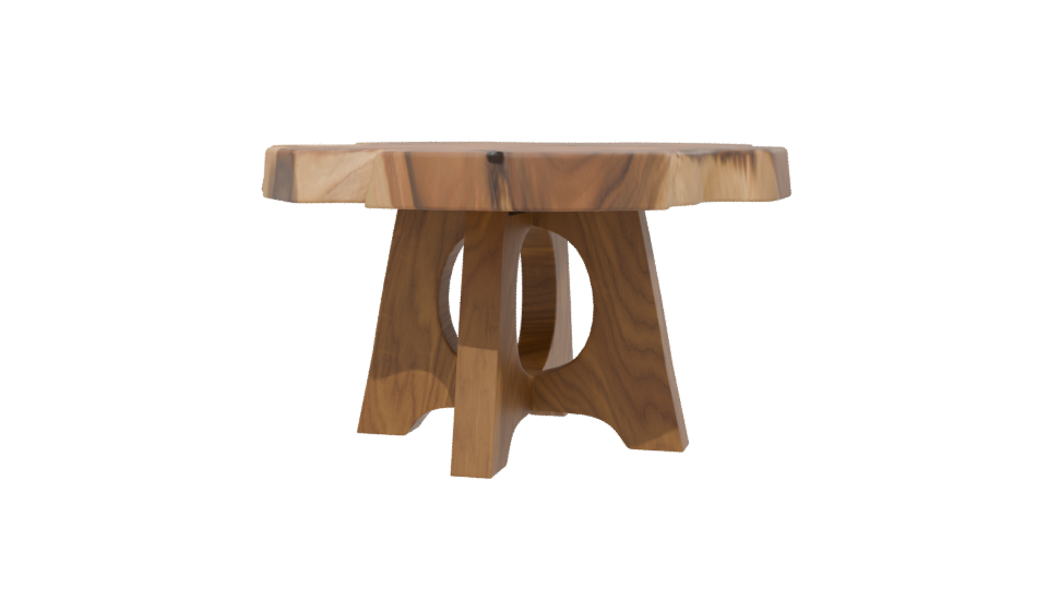 Oya Live Edge Dining Table 3D - Professional 3D Model Render 13