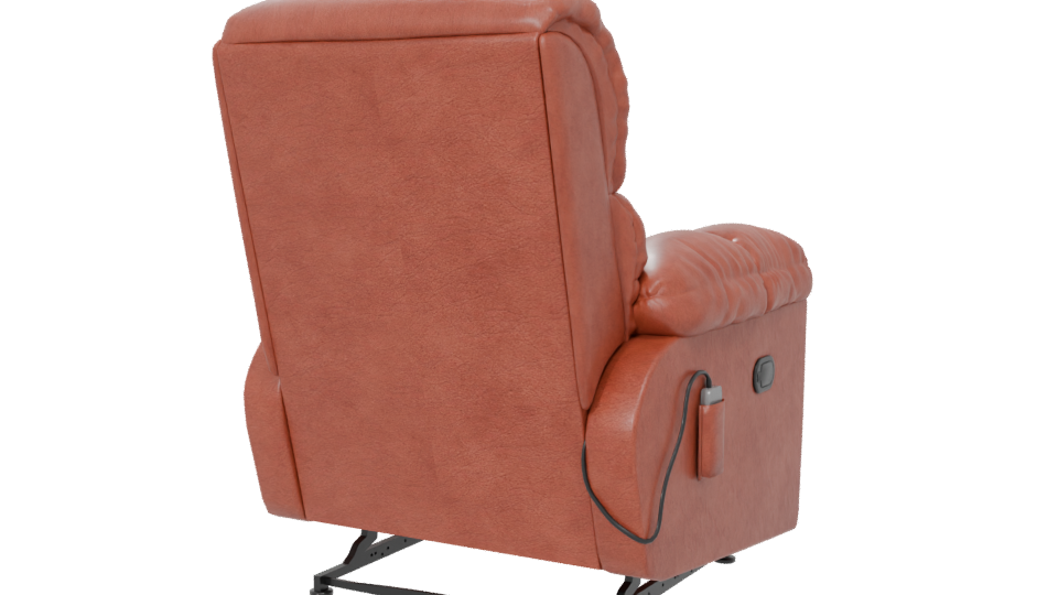 Stylish Leather Recliner Chair 3D - Professional 3D Model Render 6