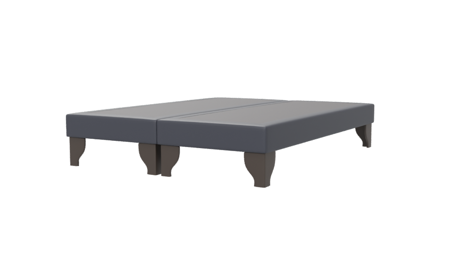 European Bed Base 3D Model - Professional 3D Model Render 6