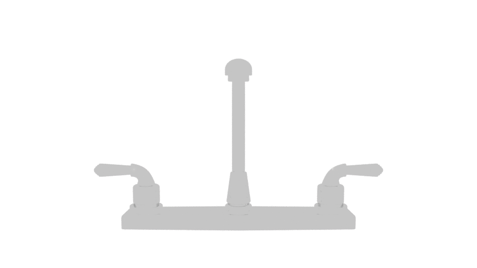 Stylish Kitchen Sink Faucet Model - Professional 3D Model Render 5