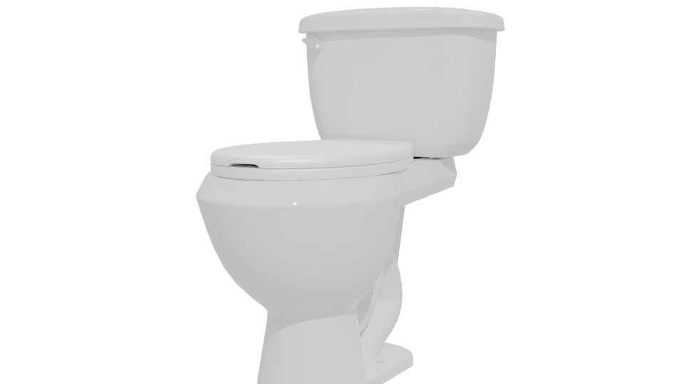 Stylish Bathroom Toilet Model - Professional 3D Model Render 12