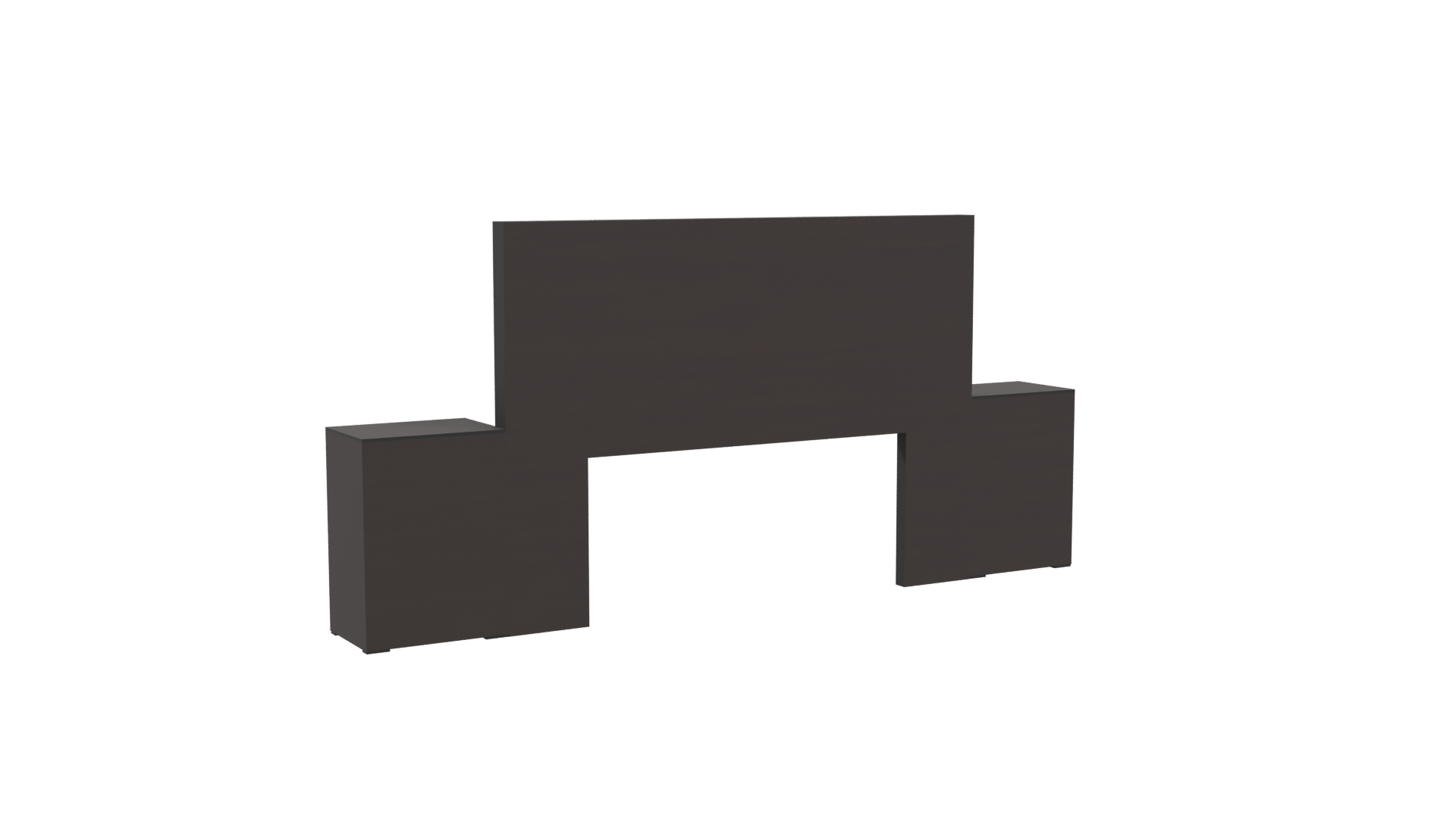 Contemporary Bed Frame Set 3D - Professional 3D Model Render 4