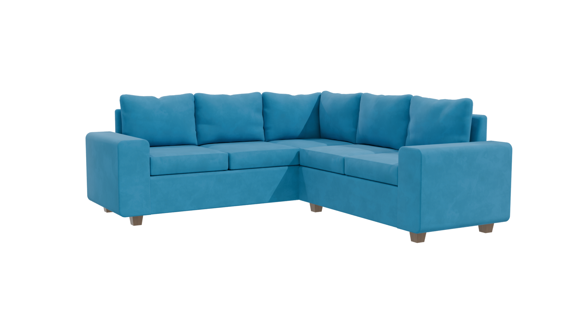 Contemporary L-Shaped Sofa 3D - Professional 3D Model Render 10