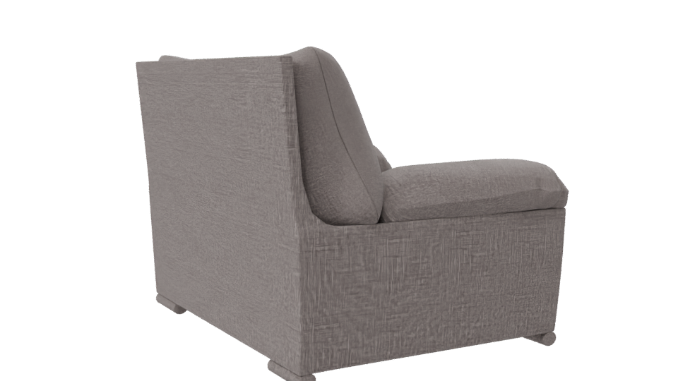 Stylish Lounge Armchair 3D Model - Professional 3D Model Render 7