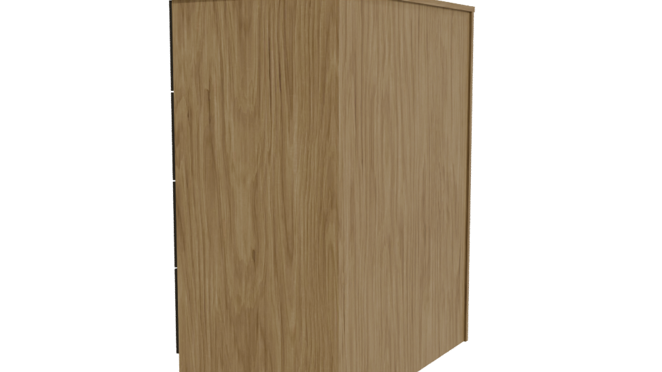 CEDENO 4-Drawer Modern Dresser 3D - Professional 3D Model Render 3