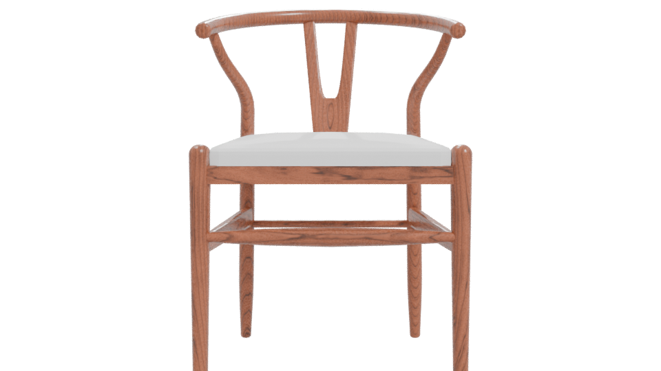 Elegant Wooden Dining Chair 3D Model - Professional 3D Model Render 11