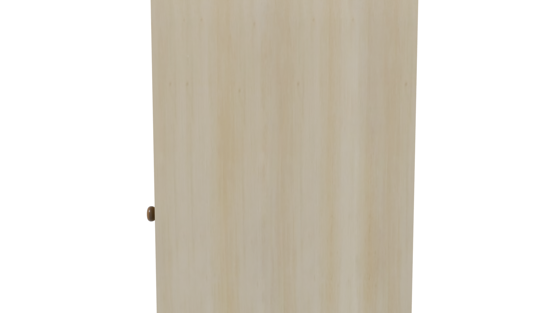 Modern Minimalist Wooden Nightstand 3D Model - Professional 3D Model Render 2