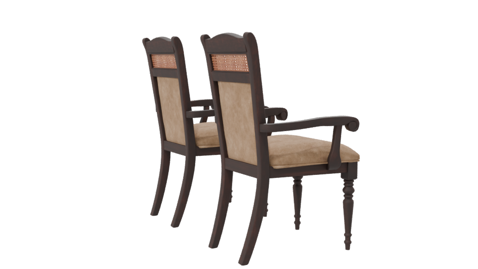 Vintage Armchair Set 3D Model - Professional 3D Model Render 7
