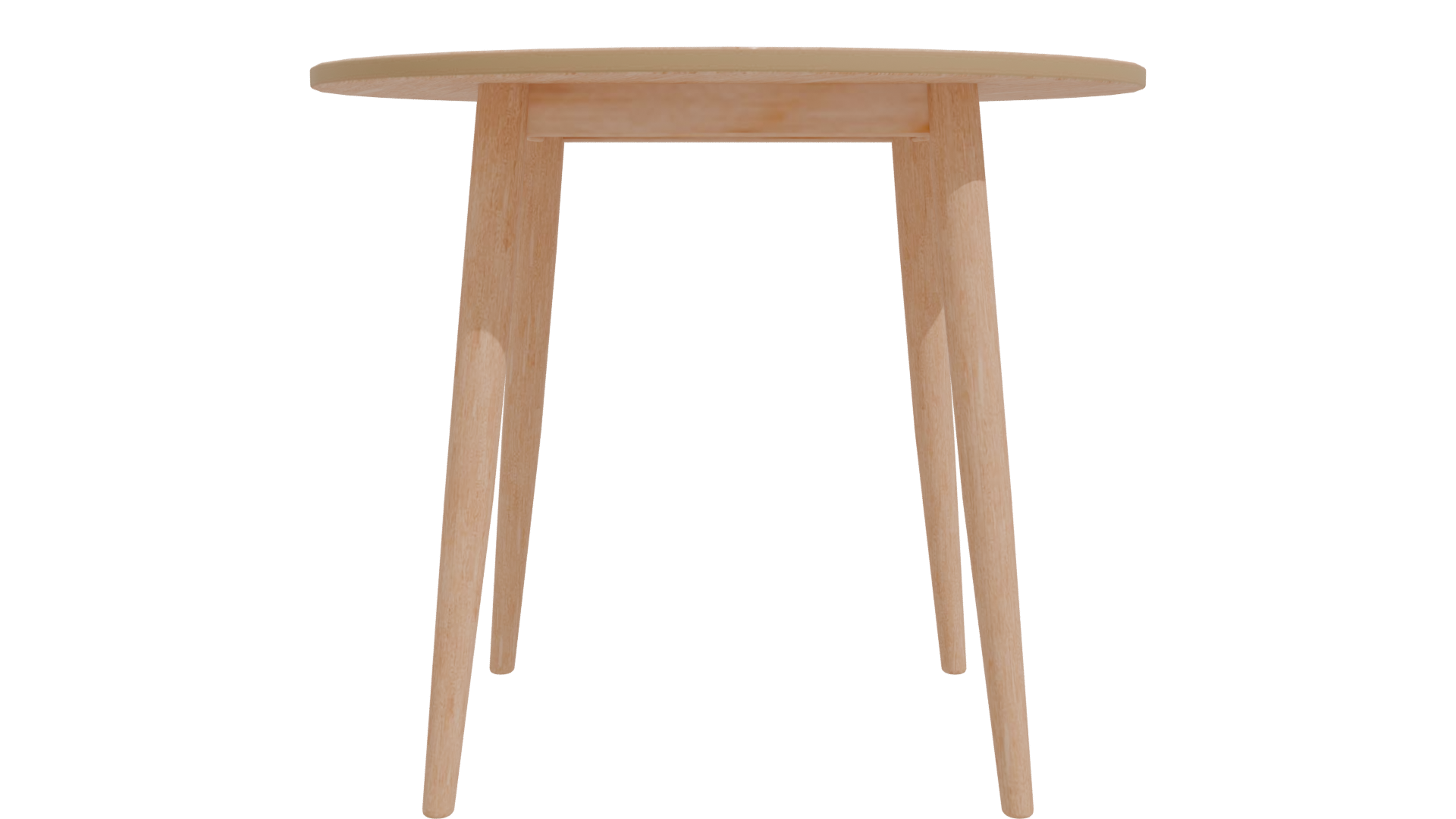 Elegant Round Wooden Table 3D - Professional 3D Model Render 11