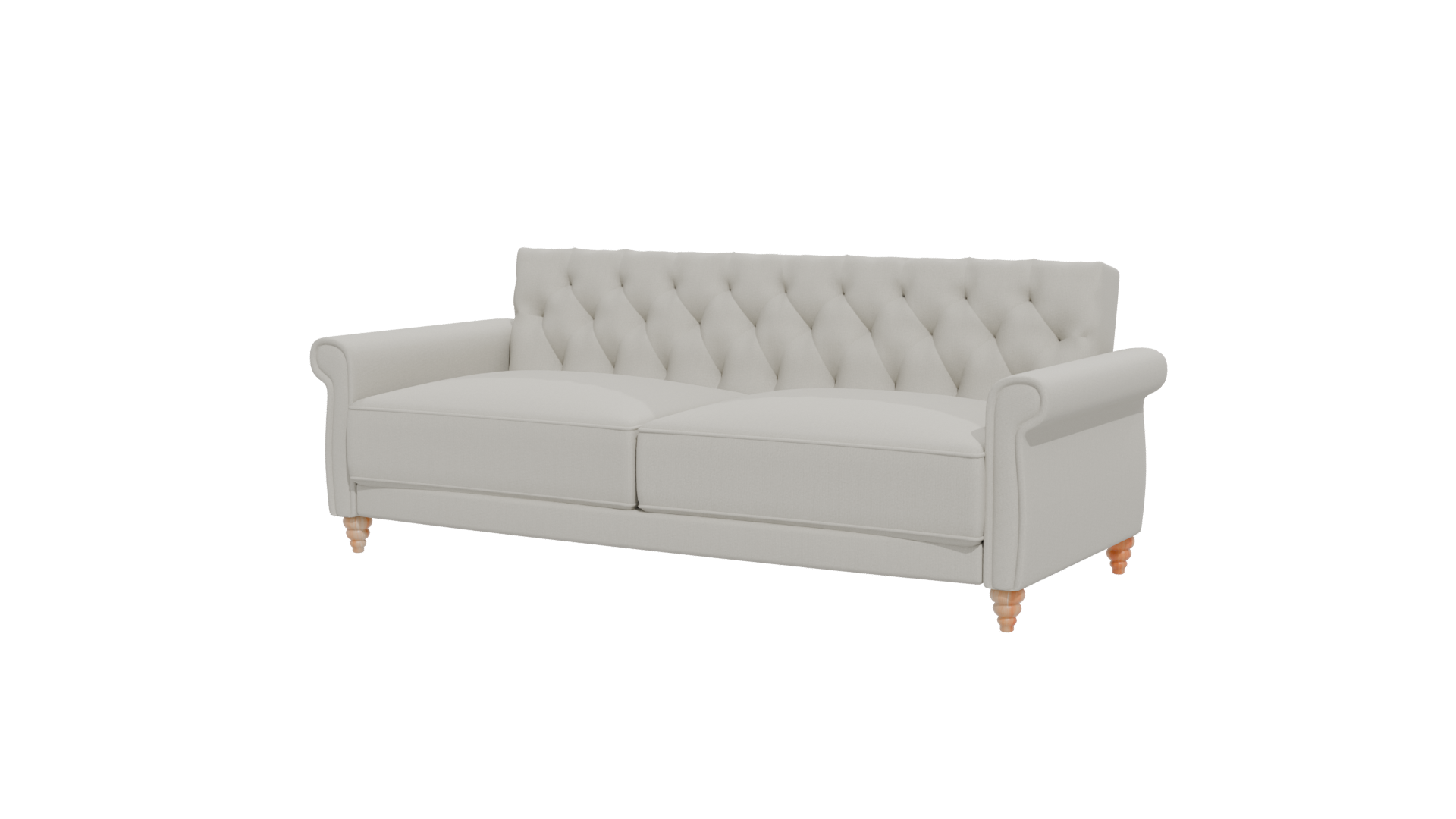 Elegant Modern Tufted Sofa 3D Model - Professional 3D Model Render 12