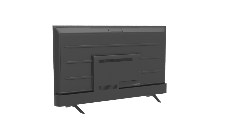 Sleek Flat Screen TV Model - Professional 3D Model Render 4