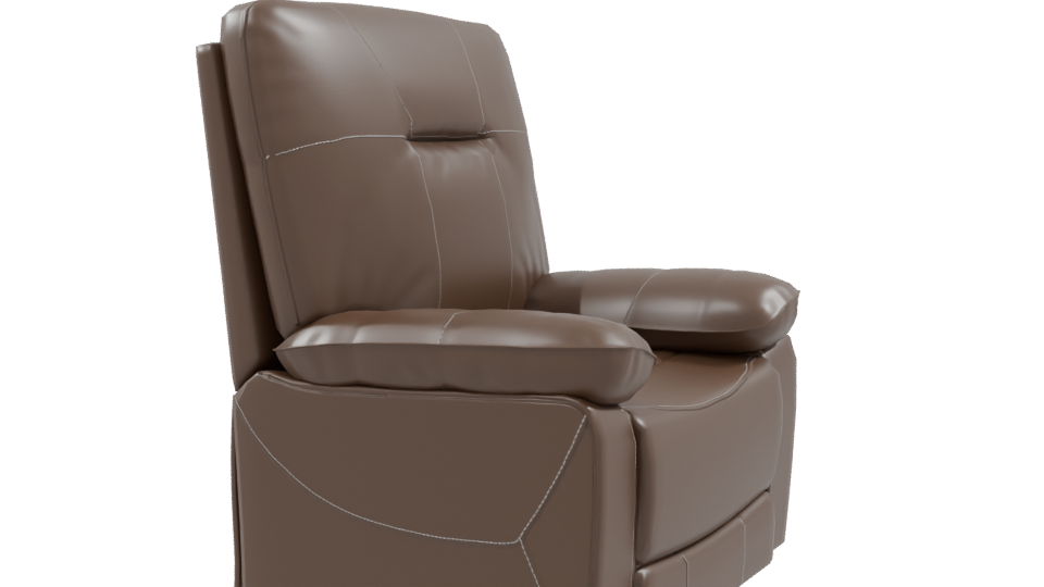 Stylish Recliner Chair Model - Professional 3D Model Render 9