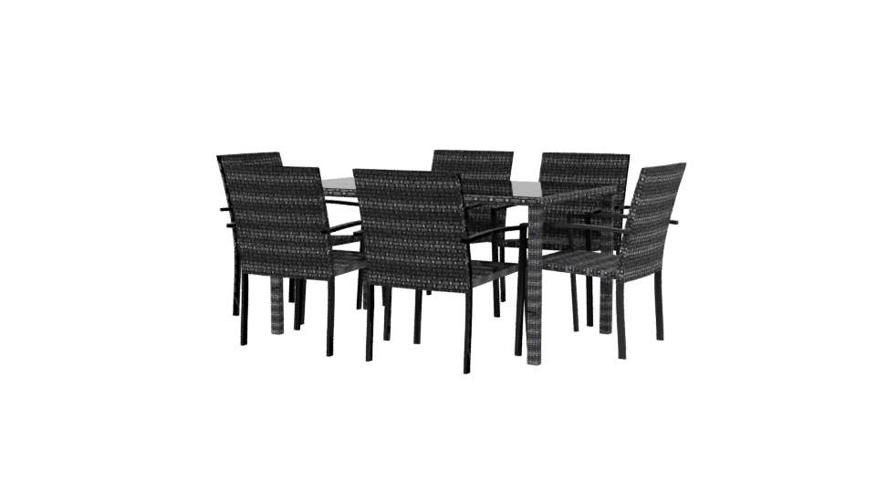 Stylish Outdoor Dining Set 3D - Professional 3D Model Render 6