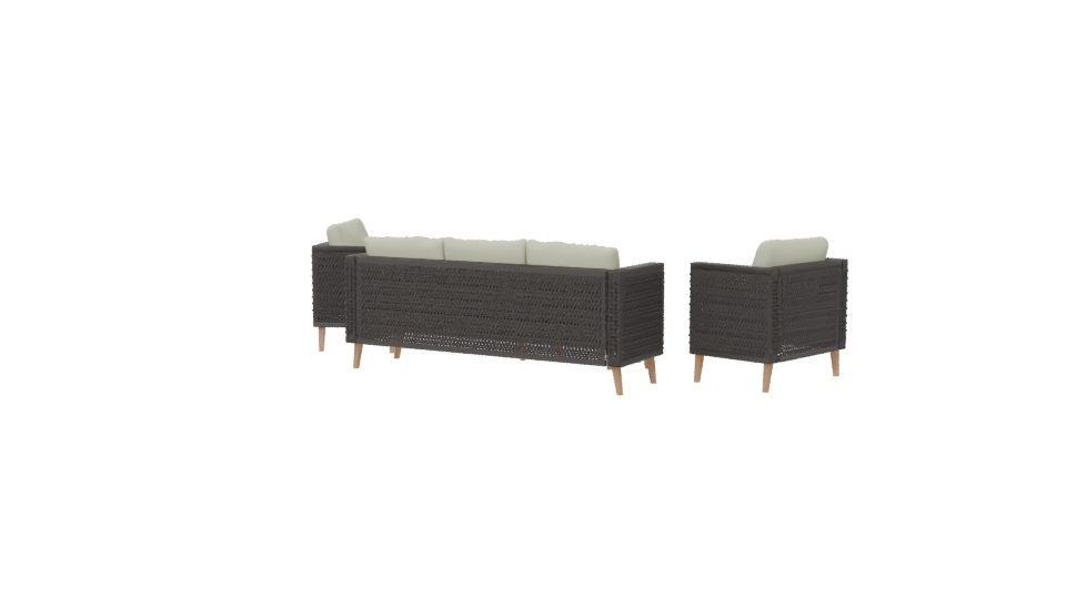 Stylish Outdoor Sofa Set 3D - Professional 3D Model Render 6