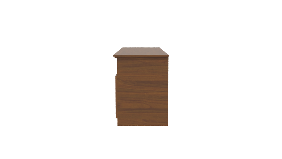 Modern Wooden TV Stand 3D Model - Professional 3D Model Render 2