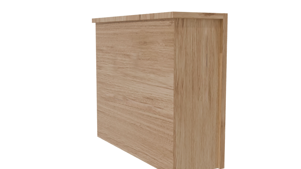 Modern Wooden GAVETERO 3D Model - Professional 3D Model Render 7