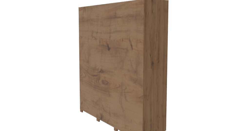 Contemporary Wooden Storage Cabinet 3D - Professional 3D Model Render 7