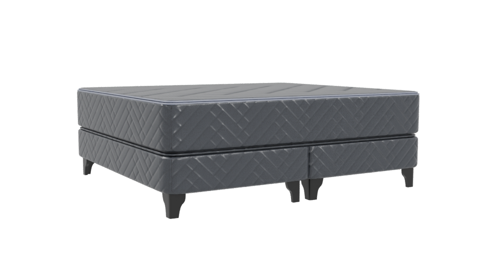 Stylish King Size Bed Model - Professional 3D Model Render 4