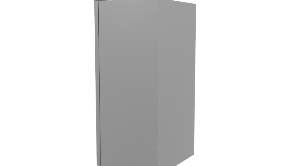 Sleek Modern Refrigerator 3D Model - Professional 3D Model Render 3