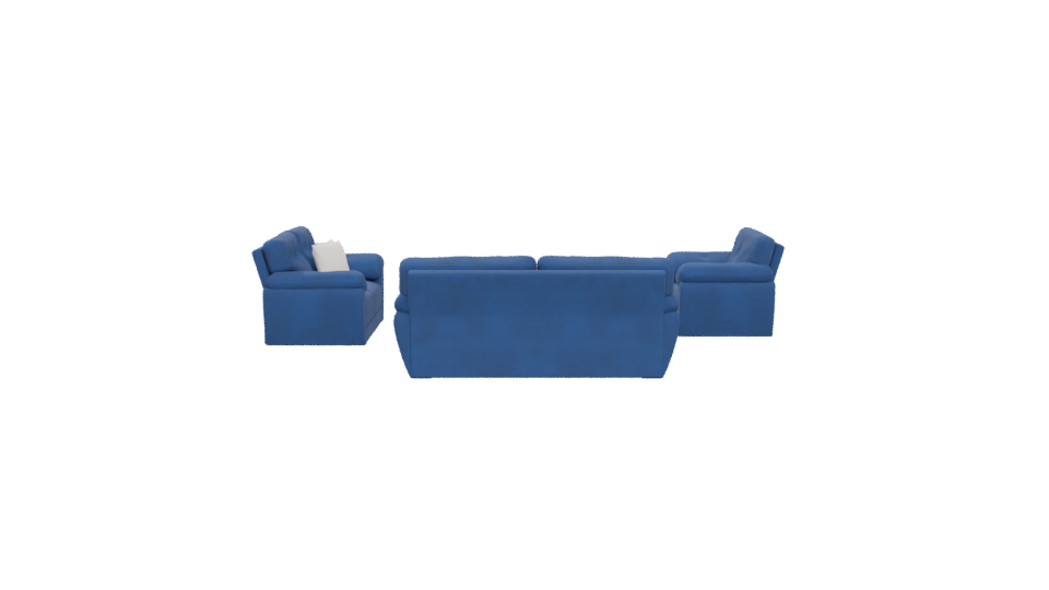 SALA 321 Azul Sofa Set 3D - Professional 3D Model Render 5