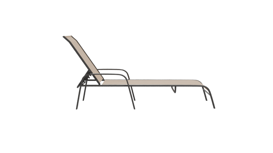 Stylish Outdoor Lounger Model - Professional 3D Model Render 11