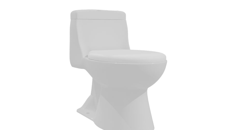 Sleek Modern Toilet 3D Model - Professional 3D Model Render 10