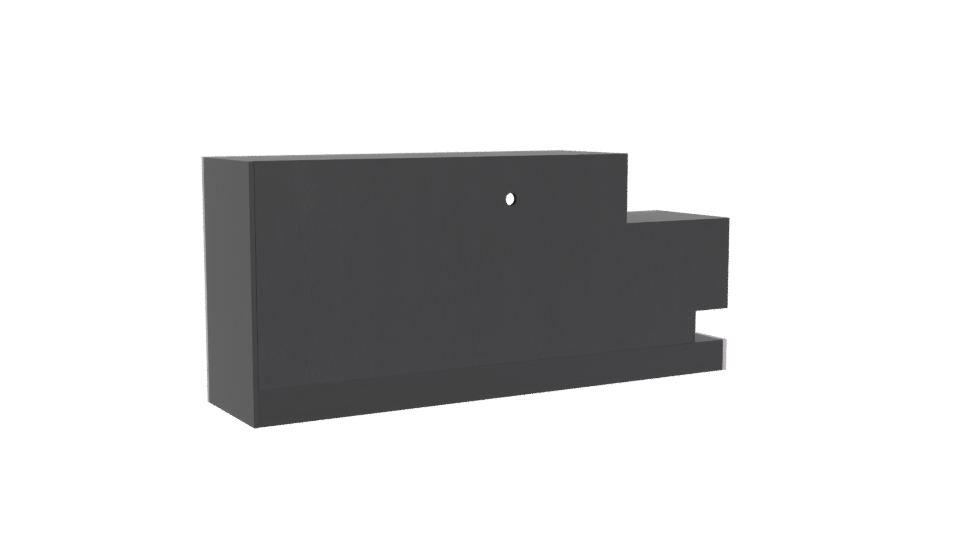 Minimalist Wooden Storage Unit 3D - Professional 3D Model Render 4