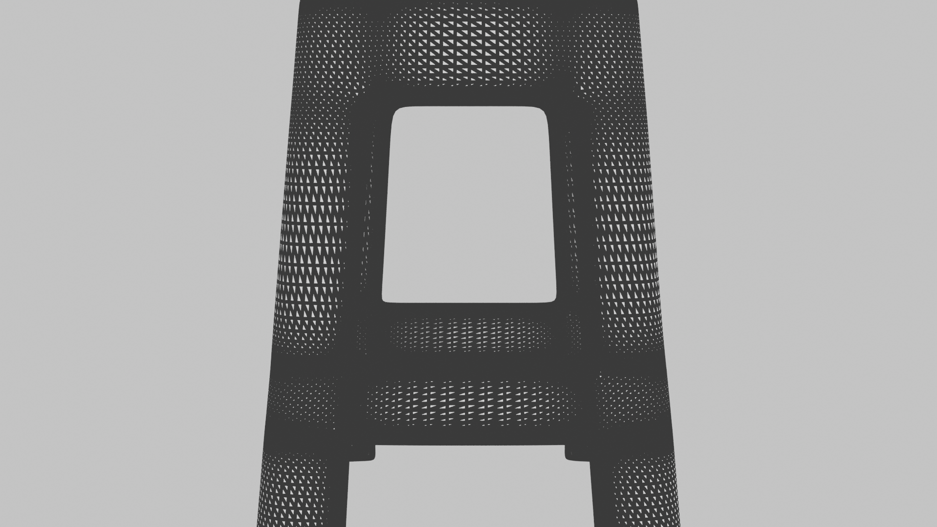 Stylish Plastic Stool 3D Model - Professional 3D Model Render 16