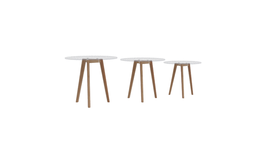 Elegant Coffee Table Set 3D - Professional 3D Model Render 10