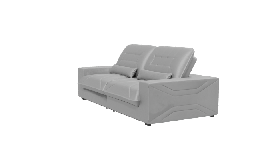 Modern Gray Sofa Model 3D - Professional 3D Model Render 13