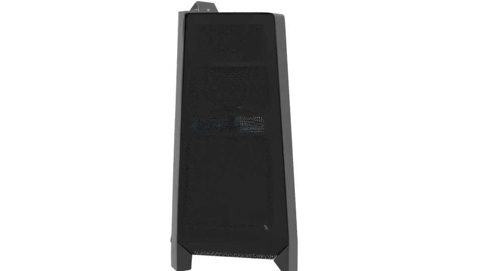 Sleek Black Cylindrical Model 3D - Professional 3D Model Render 9