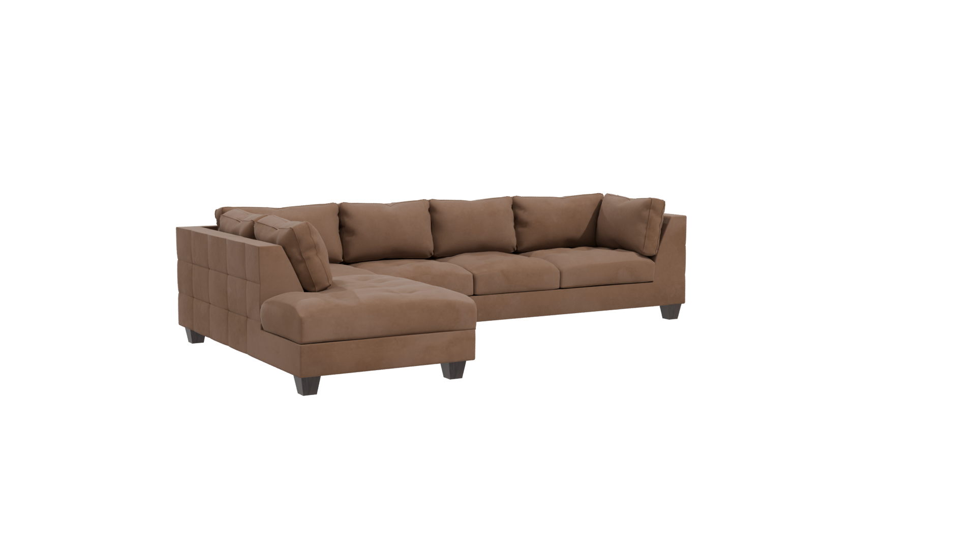 Stylish L-Shaped Sofa Model - Professional 3D Model Render 10