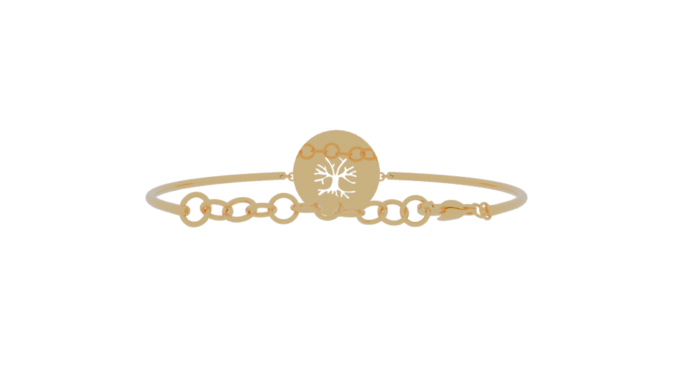 Inspirational Tree of Life Bracelet 3D Model - Professional 3D Model Render 5