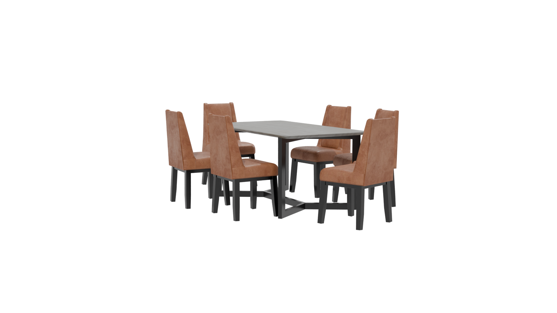 Stylish Dining Table Set 3D - Professional 3D Model Render 22