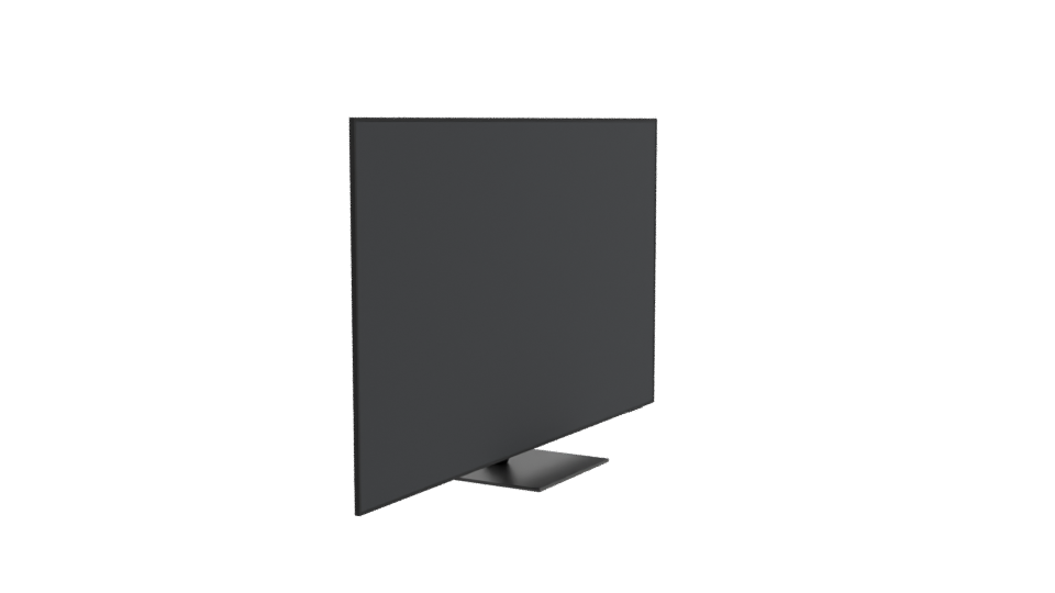 Sleek Modern Flat Screen TV - Professional 3D Model Render 9