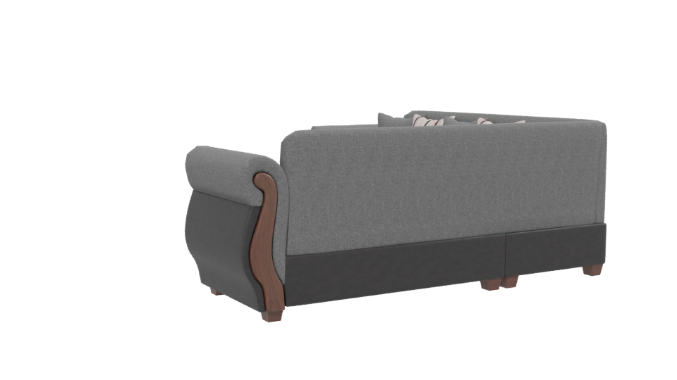 Elegant Corner Sofa 3D Model - Professional 3D Model Render 13