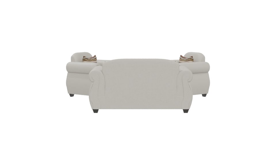 Elegant Upholstered Sofa Set 3D - Professional 3D Model Render 5